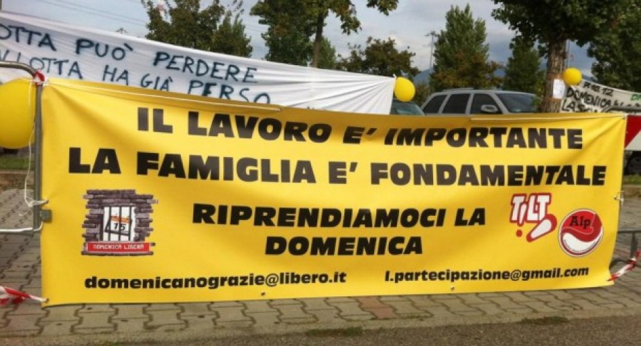 15 euro è il valore del sacrificio della famiglia la domenica