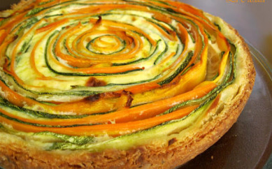 Crostata alle verdure (kcal 330 a porzione)