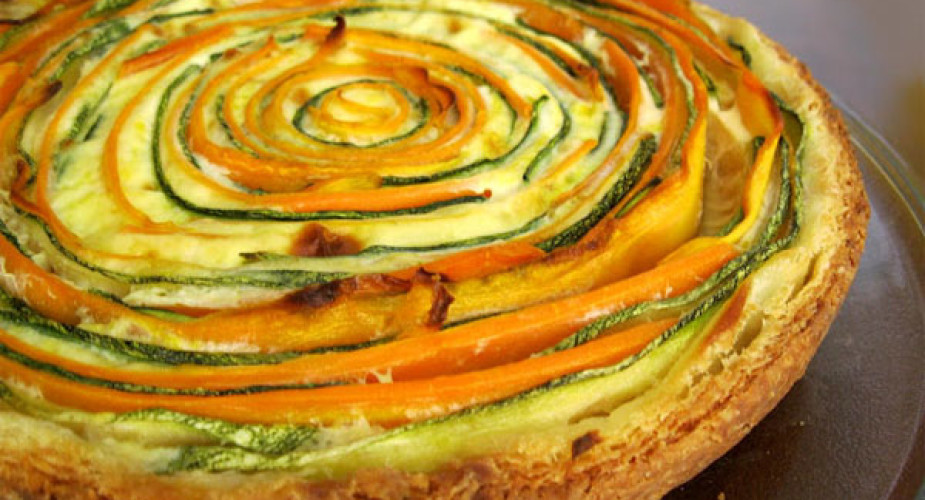 Crostata alle verdure (kcal 330 a porzione)